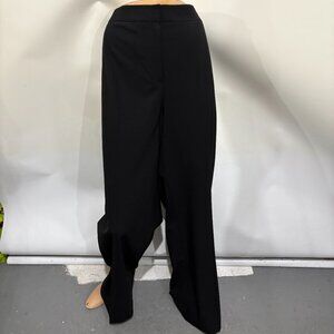 Lafayette 148 NY 16 Black Wool Blend Dress Slacks Pants Trousers